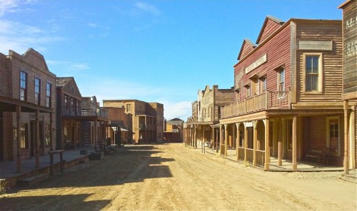 Actor Garrett Dillahunt snapped this photo of a dusty small town where part of Quentin Tarantino's spaghetti western "Django Unchained" has been shot.