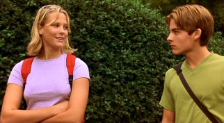Josh (Kevin Zegers) makes good headway with Emma (Brittany Paige Bouck), but he acts too cool on their ninja movie date. Ya blew it, Josh.