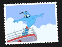 One of the postcards from "The Genie World Tour"