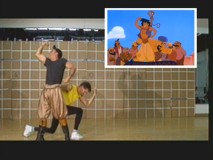 Live action footage used as reference for the "One Jump Ahead" sequence.