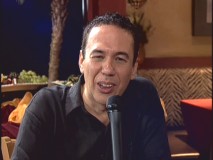 Gilbert Gottfried tries a new squinting, obnoxious act