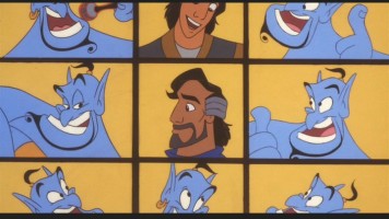 Cropped framing in "Aladdin and the King of Thieves."