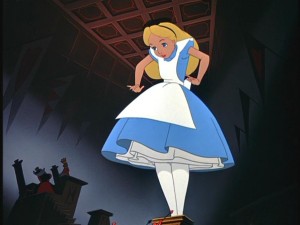 Wonderland's magical enlarging food comes to Alice's aid for once during the heat of her court trial.