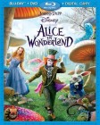 Alice in Wonderland (2010) Blu-ray Disc + DVD cover art
