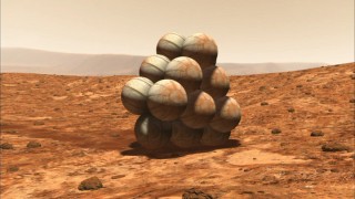 It's not just a bunch of balls in the desert. It's speculative science via CGI, you see.