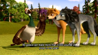 As Marcel gives Humphrey and Kate some information on their Idaho whereabouts, the Animal Fun Facts track provides a stimulating statistic on goose poop.