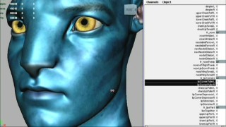 A CG model for Jake allows the animators to tweak his facial characteristics via a dropdown menu.