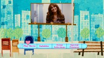 J.Lo is happy to find herself on the montage of the main menu adapted from the animated opening credits.