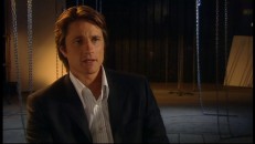 The white guy curses nonchalantly in "A Conversation with Martin Henderson."
