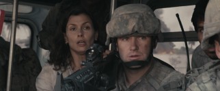 A pretty veterinarian (Bridget Moynahan) is introduced to conduct an alien autopsy and to supply fleeting contrast to all the rugged soldiers featuring throughout.