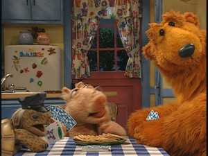 Bear agrees to a game of 'Go Fish' with his unexpected nighttime guests Doc Hogg and Jeremiah.