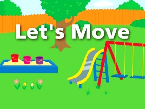 "Let's Move" is one of the four segments which comprise "Baby Einstein: Baby's First Moves."
