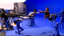 As "Until Gravity Do Us Part" shows us, Guy Pearce and Adam Sandler do battle with the help of blue screen, blue men, and cranes.