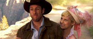 In the second of the film's numerous fantasy sequences, Jeremiah Skeets saves a damsel in distress (Teresa Palmer).