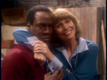 Benson and Miss Kraus try to pool their body heat, but only to avoid freezing to death in "Cold Storage."