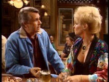 In "Takin' It to the Streets", Governor Gatling tries to talk candidly with the ordinary people, like "The Queen of England" (Joy Garrett).