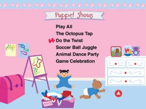 Baby Einstein: Baby's First Moves - Puppet Shows Menu