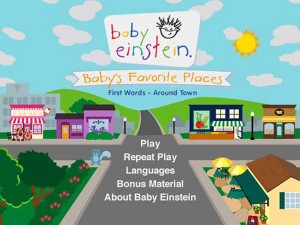 Baby Einstein: Baby's Favorite Places - Main Menu