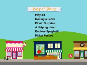 Baby Einstein: Baby's Favorite Places - Puppet Shows Menu