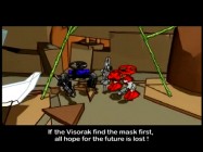 A still from the short film that originated on Bionicle.com and is included on this DVD.