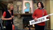 In perhaps the most fun of the deleted scenes and again in the music video, Jon Heder and Will Ferrell sing title song "Blades of Glory" in character.