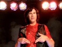 Based on where he's pointing, Will Ferrell must have thought he was promoting "Balls of Fury" instead of "Blades of Glory" in this MTV interstitial.