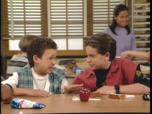 Lunchtime is an important time for best friends Cory and Shawn.