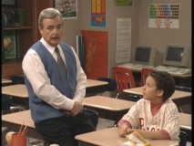 Cory spends detention with Mr. Feeny in the show's Pilot.