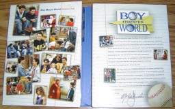 The inside of the Digipak case reveals an assortment of photos from Season 1 and a letter from producer Michael Jacobs.