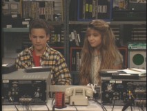Cory and Topanga work on a school project late into the night in "Wake Up, Little Cory."