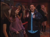 Cory tries to be like Shawn, but comes across more like The Fonz in "The Grass Is Always Greener."