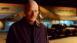 A small, devilish grin forms on the face of Walter White, at the realization that others respect his territory claims.