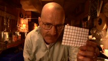 Bryan Cranston holds up a grid to be replaced with a picture of your choosing in the interactive Internet viral video discussed in "Walt's Warning."