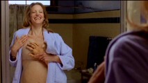 Anna Gunn gropes herself with a prosthetic arm in a moment from the gag reel.