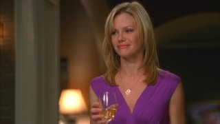Julia (Sarah Jane Morris) offers a bittersweet toast to the Walkers at one of the few dinners that doesn't erupt into chaos.