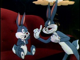 Bugs is excited to tell his nephew Clyde all about unbelievable past experiences in bonus short "His Hare Raising Tale."