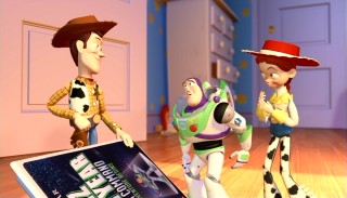 Pixar contributes a brief computer-animated establishing sequence in which the toys of Andy's room celebrate the arrival of the new movie. Its pre-movie excitement talk and videocassette jam are about as much fun as anything else here.