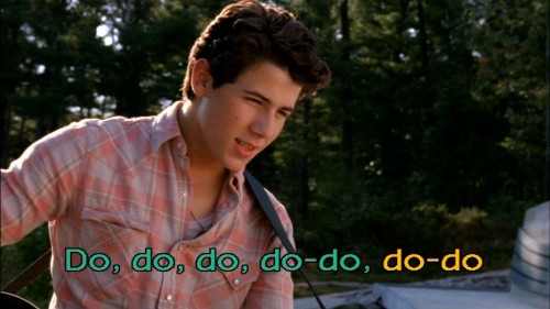Thank God they included the on-screen lyrics in the "Camp Rock 2" Rock-Along mode.