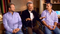 The tan man in the middle, Stephen J. Cannell, can't count "Castle" among his many dramatic TV creations, but that doesn't stop him from being the center of attention and praise in "'Castle''s Godfather."