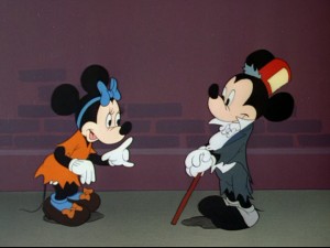 Mickey had a tough time getting to the dance, but Minnie loves his new look in "Mickey's Delayed Date."