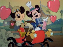 "The Nifty Nineties" depicts Mickey and Minnie as lovers in a different generation.