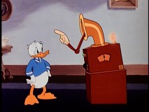In "Cured Duck", a machine tries to get Donald's temper under control.
