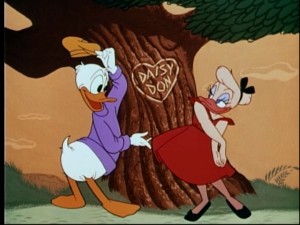 Wait 'til he sees the other side of the tree!