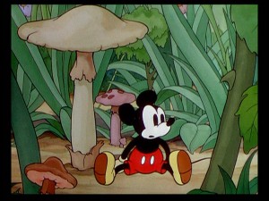 Mickey and the land of giant mushrooms, a.k.a. "Mickey's Garden"