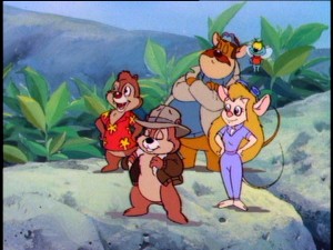 The Rescue Rangers stand proud while hearing their reputation at the zoo.