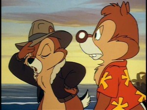 As usual, Chip is annoyed and Dale is confused.