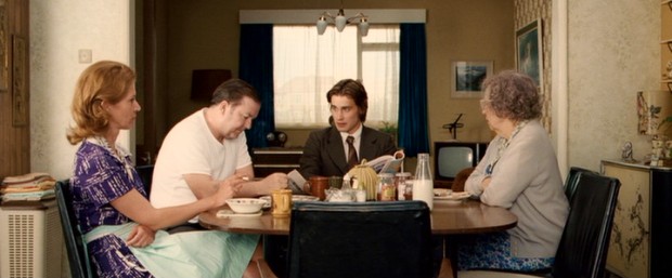 Freddie Taylor (Christian Cooke) is just plain different from the rest of his family (Julia Davis, Ricky Gervais, Anne Reid), as confirmed by their breakfast table discussion of National Geographic and France.