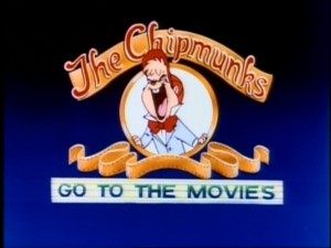 Alvin imitates the MGM lion in the title logo for the 8th season/1990 series "The Chipmunks Go to the Movies."