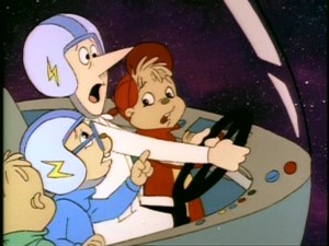 Roads? Where the mustache-nosed Clyde Crashcup and the Chipmunks are going, they don't need roads...