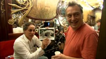 Director Stephen Frears has a laugh at a comparison to a 1980s photograph of him and Michelle Pfeiffer working on "Dangerous Liaisons."